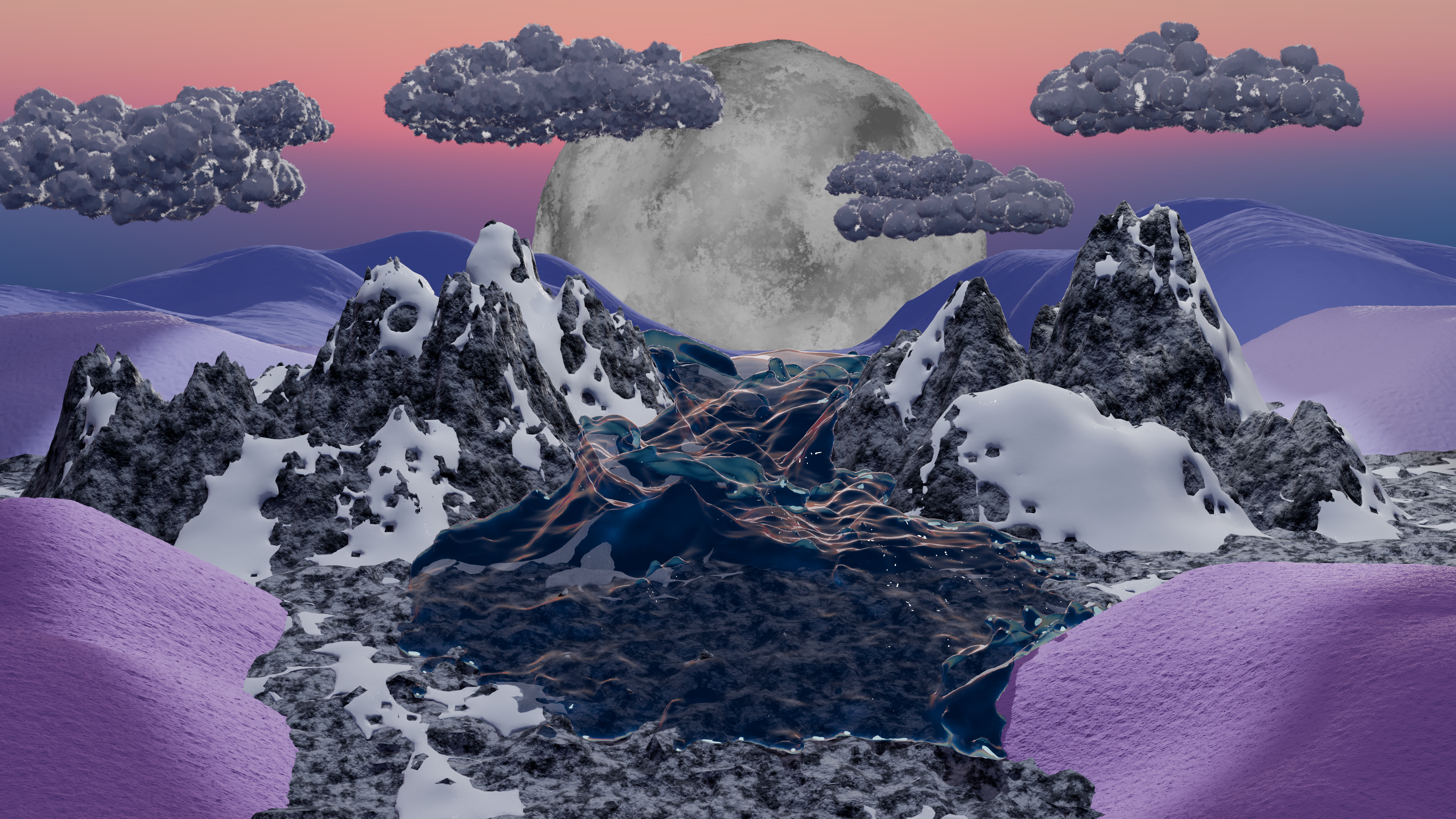 Blender landscape render